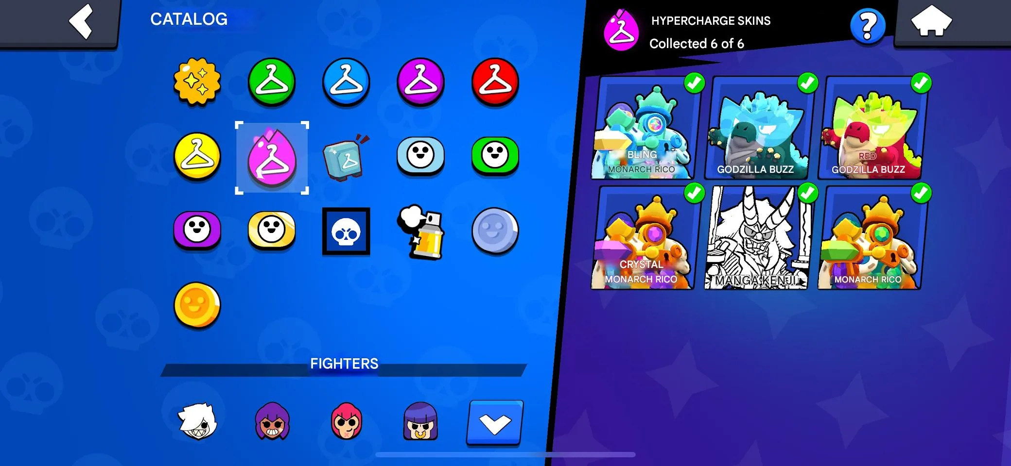 BS1910 40356 Trophies | 93 Brawlers | 20 Hypercharges | Maxed Brawlers Skins |  Catalog Max Power Profile 